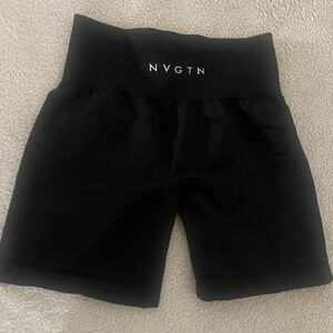 NVGTN Black Seamless Biker Short